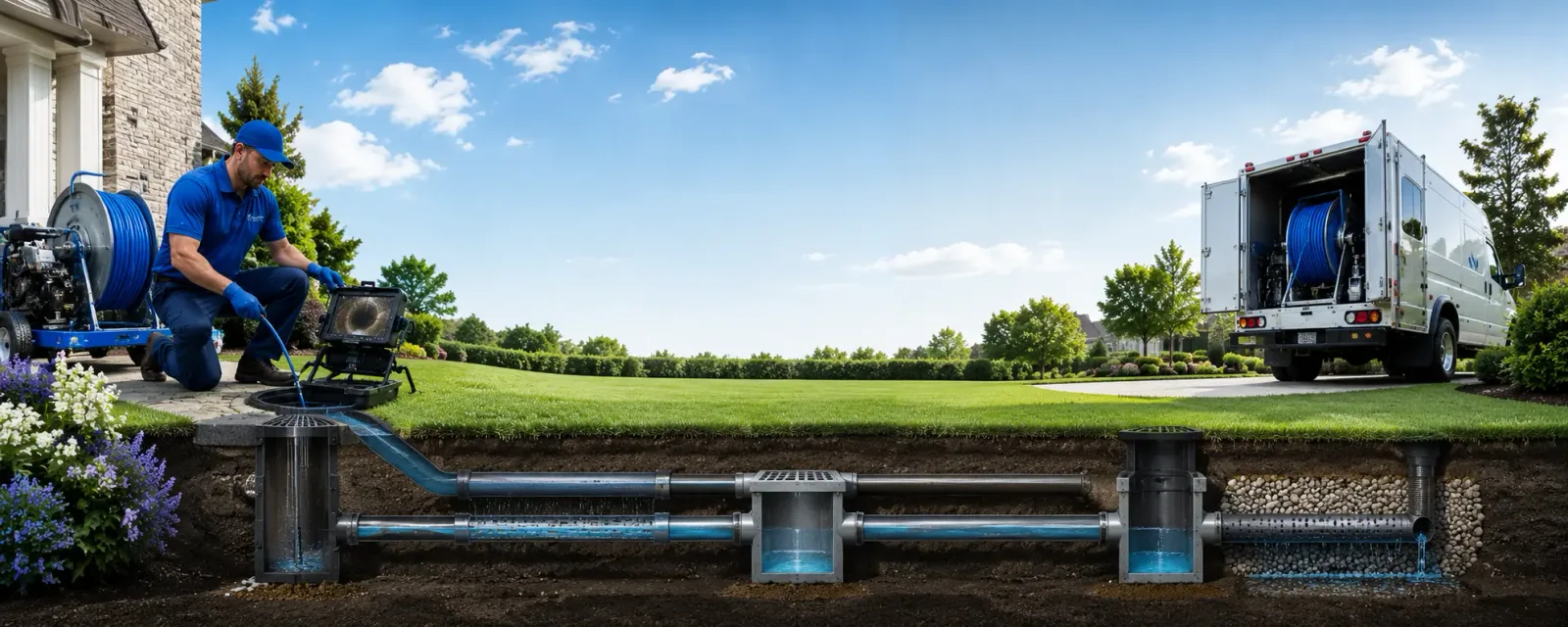 Outdoor drain cleaning information for Delafield, WI